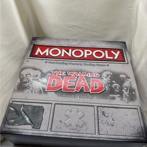 Monopoly: The Walking Dead Board Game – APR132229 Complete – Excellent Condition
